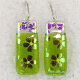 Dichroic glass earrings from The Earring Lady in Florence, SC